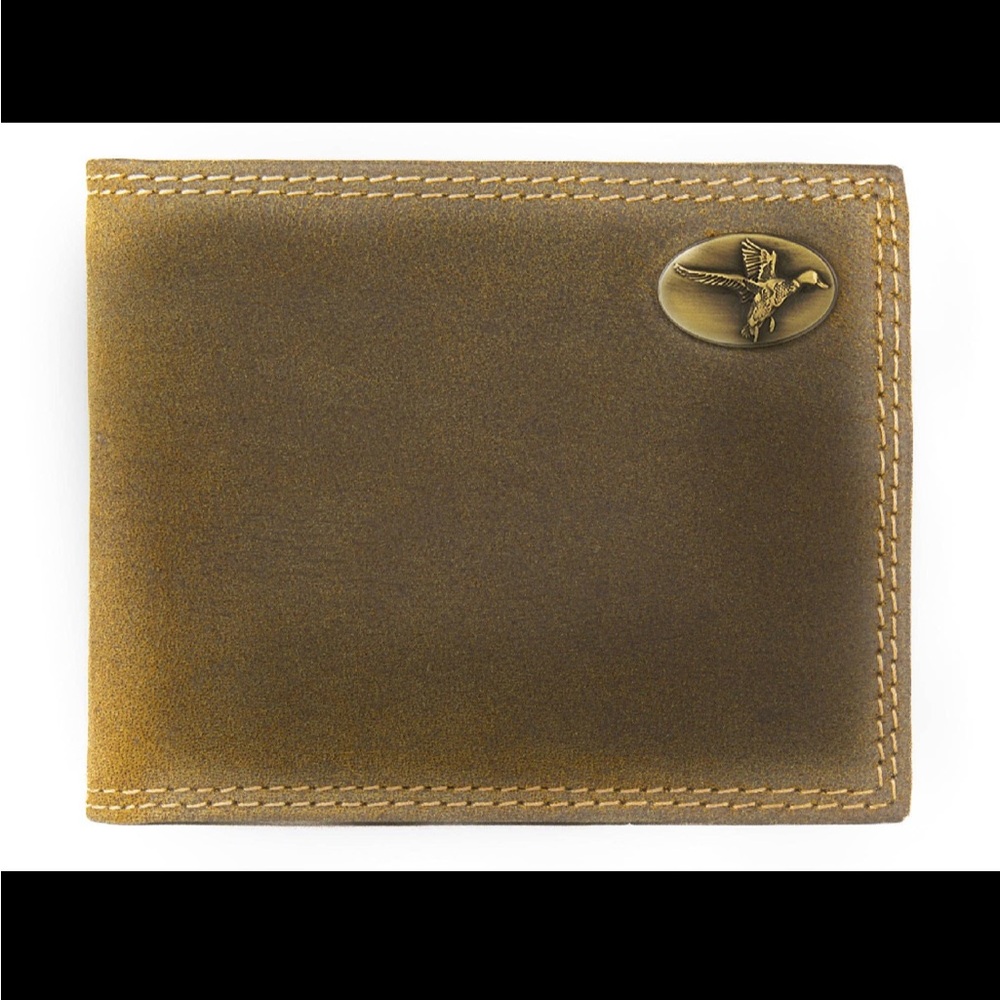 Zep-Pro Mallard Vintage Tan Leather Bifold Wallet